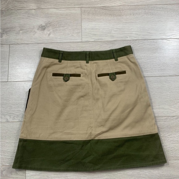 Anthropologie Holding Horses Army Green Utility Skirt - Picture 4 of 11